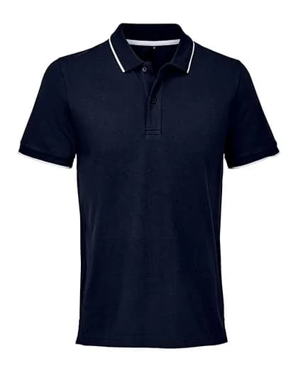 Unisex Polo Shirt Palermo - French Navy/White