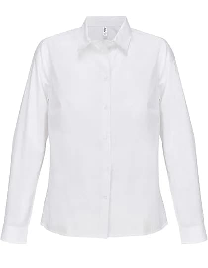 Women´s Poplin Shirt Long Sleeve Bailey - White