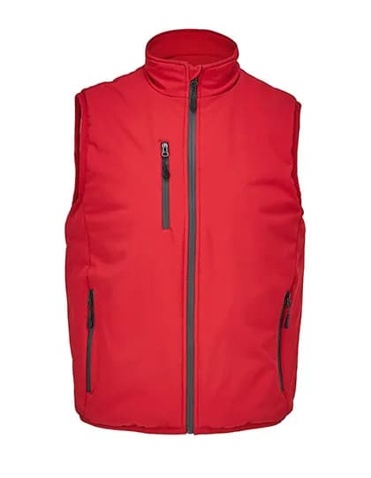 Unisex Lined Softshell Bodywarmer Falcon - Pepper Red