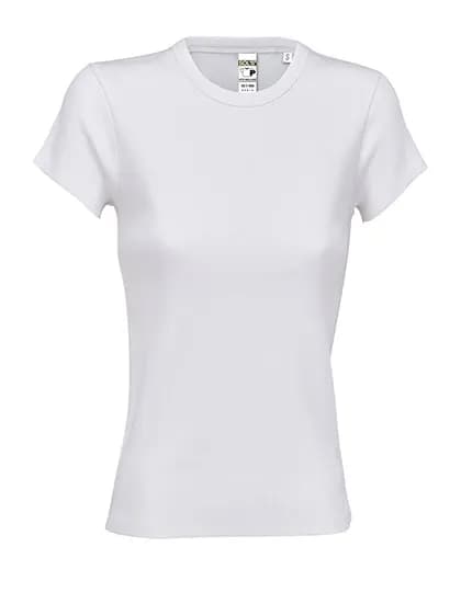 Women´s Ribbed T-Shirt Sara - White