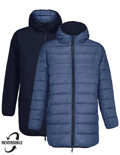 Unisex Reversible Parka Reverse - French Navy/Denim