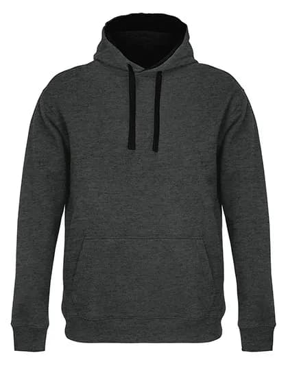 Unisex Hooded Sweatshirt Cameron - Charcoal Melange/Black