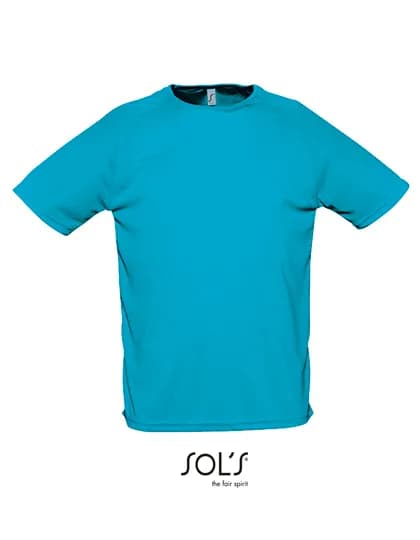 Men´s Raglan Sleeves T Sporty - Aqua