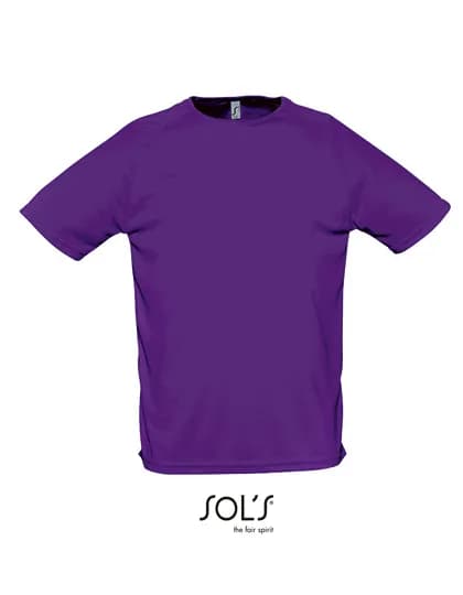 Men´s Raglan Sleeves T Sporty - Dark Purple