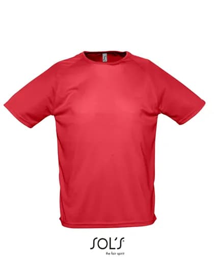 Men´s Raglan Sleeves T Sporty - Red