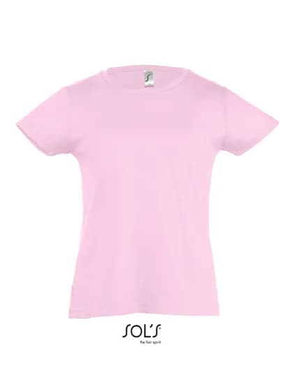 Kids´ T-Shirt Girlie Cherry - Medium Pink