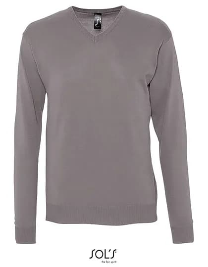 Men´s V-Neck Sweater Galaxy - Medium Grey (Solid)
