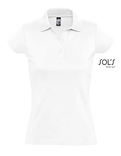 Women´s Jersey Polo Shirt Prescott - White