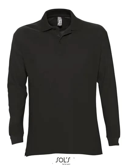 Long Sleeve Polo Star - Black