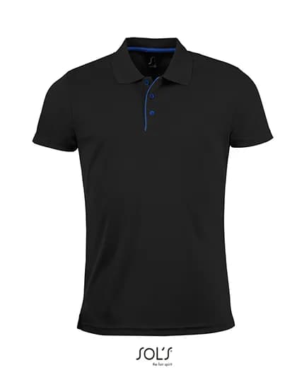 Men´s Sports Polo Shirt Performer - Black