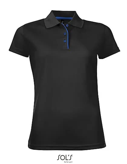 Women´s Sports Polo Shirt Performer - Black