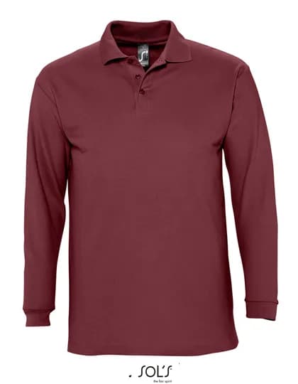 Long Sleeve Polo Winter II - Burgundy