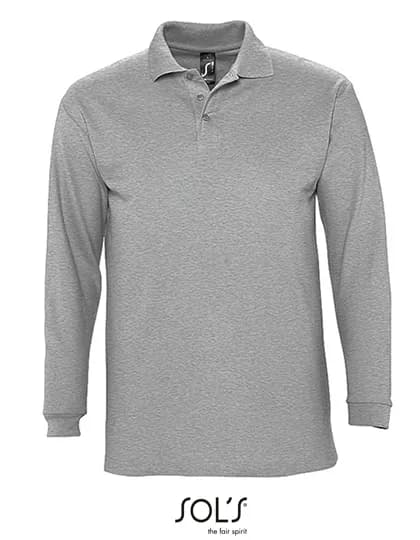 Long Sleeve Polo Winter II - Grey Melange