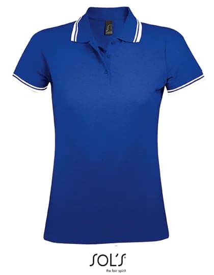 Women´s Polo Shirt Pasadena - Royal Blue 241/White