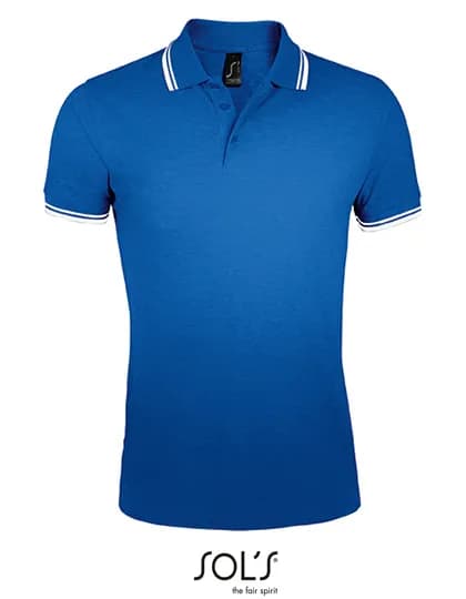 Men´s Polo Shirt Pasadena - Royal Blue 241/White