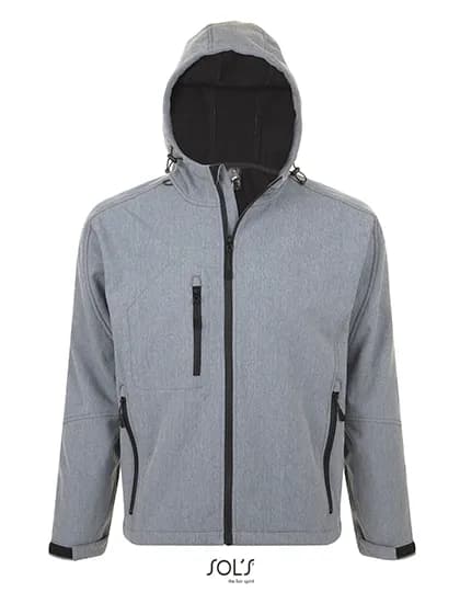 Men´s Hooded Softshell Jacket Replay - Grey Melange