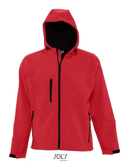 Men´s Hooded Softshell Jacket Replay - Pepper Red