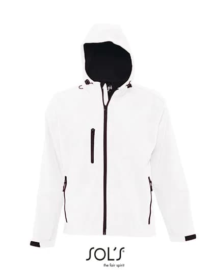 Men´s Hooded Softshell Jacket Replay - White