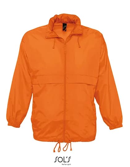 Unisex Windbreaker Surf Jacket - Orange