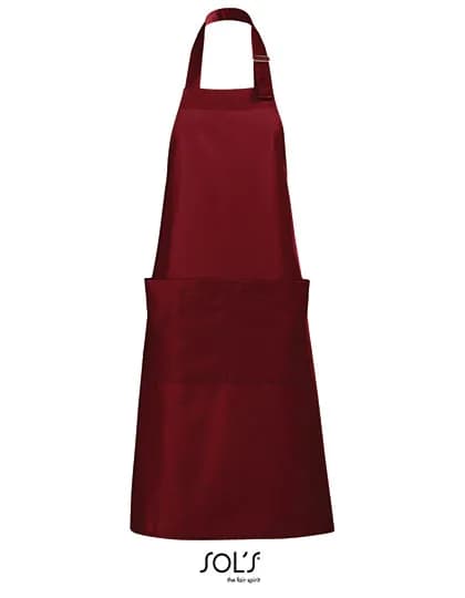 Long Apron Gala - Burgundy