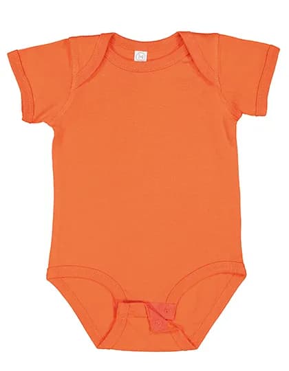 Infant Fine Jersey Short Sleeve Bodysuit - Orange