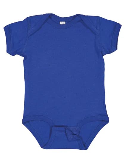 Infant Fine Jersey Short Sleeve Bodysuit - Royal