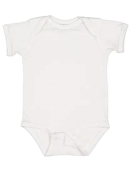Infant Fine Jersey Short Sleeve Bodysuit - White