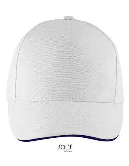 Five Panels Cap Long Beach - White/Navy