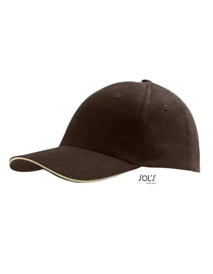 Six Panel Cap Buffalo - Chocolate/Beige