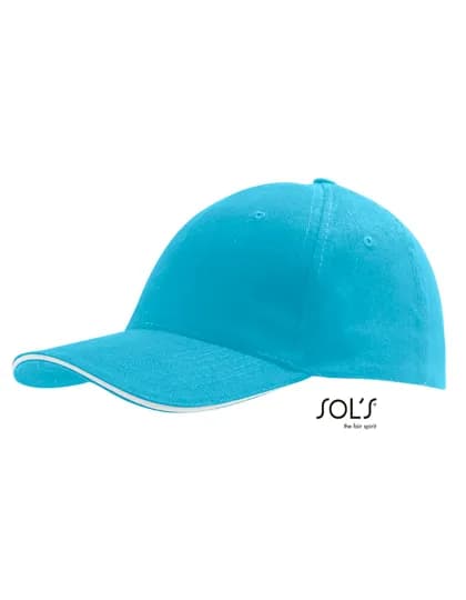 Six Panel Cap Buffalo - Turquoise/White