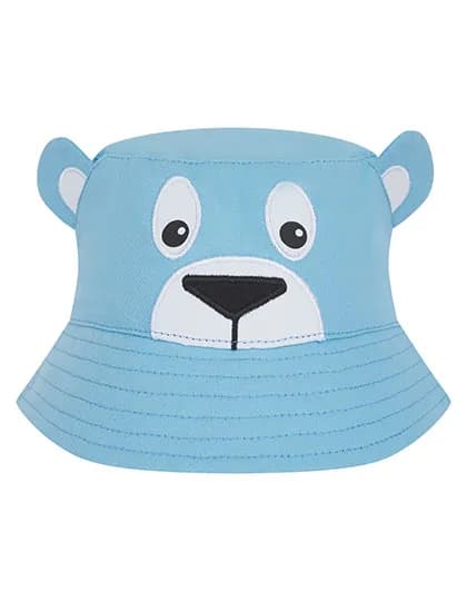 Character Bucket Hat - Pale Blue Bear