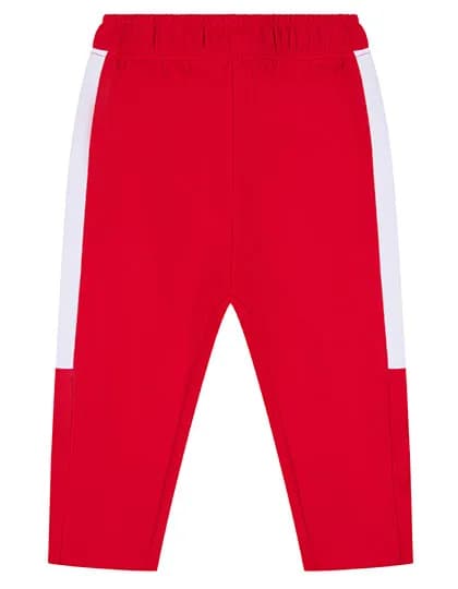 Kids Track Bottoms - Red/White