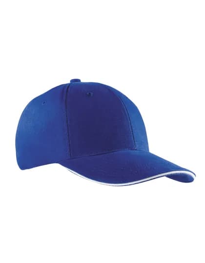 6-Panel Sandwich Cap - Royal/White