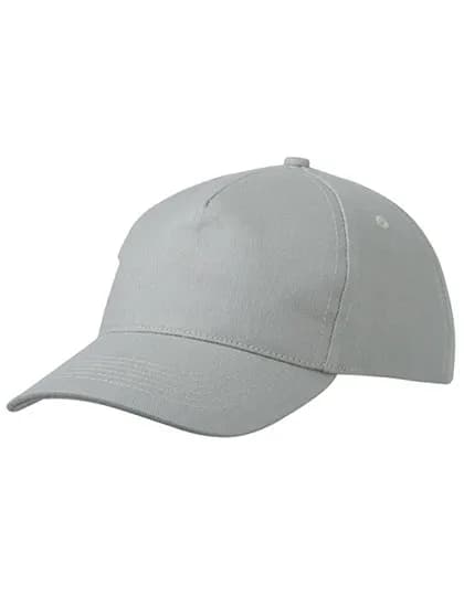 5 Panel Cap Heavy Cotton - Light Grey