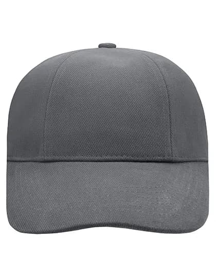 Turned 6 Panel Cap Laminated - Dark Grey