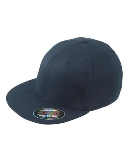 6 Panel Flexfit® Flat Peak Cap - Navy