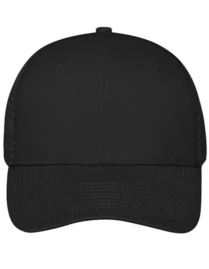 6 Panel Mesh Cap - Black/Black