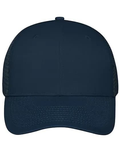 6 Panel Mesh Cap - Navy/Navy