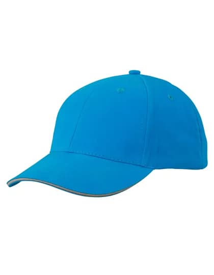 Light Brushed Sandwich Cap - Turquoise/Beige