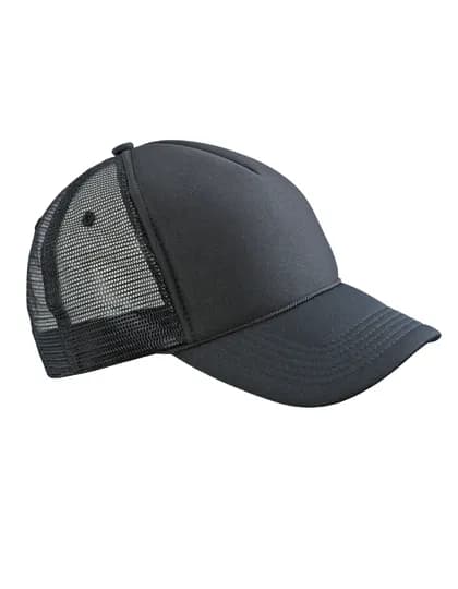5 Panel Retro Mesh Cap - Black/Black
