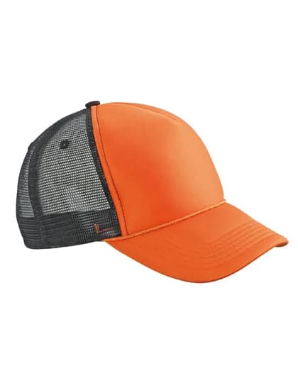 5 Panel Retro Mesh Cap - Orange/Black