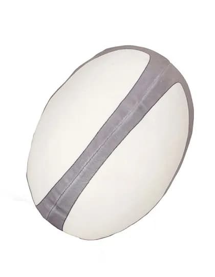 Zippie Rugby Ball - White/Grey