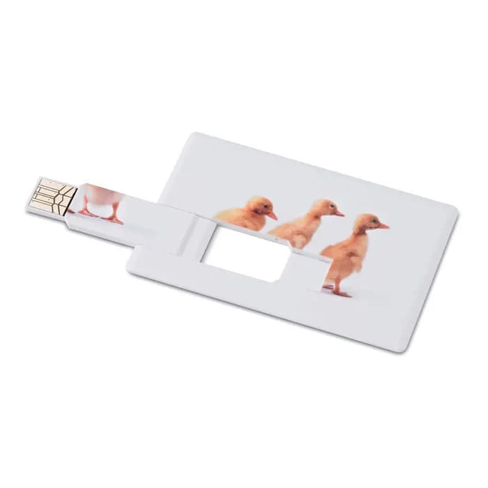 Creditcard. USB flash 16GB - MEMORAMA - Weiß
