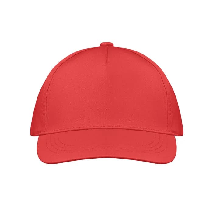 BASEBALL CAP 5 PANELS 160G/M² - BUZZ - Rot