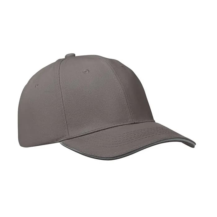 BASEBALL CAP 6 PANELS 260G/M² - BUFFALO - Dunkelgrau/Grau