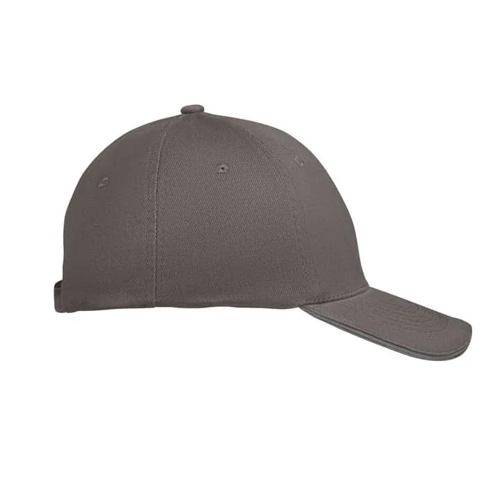 BASEBALL CAP 6 PANELS 260G/M² - BUFFALO - Dunkelgrau/Grau