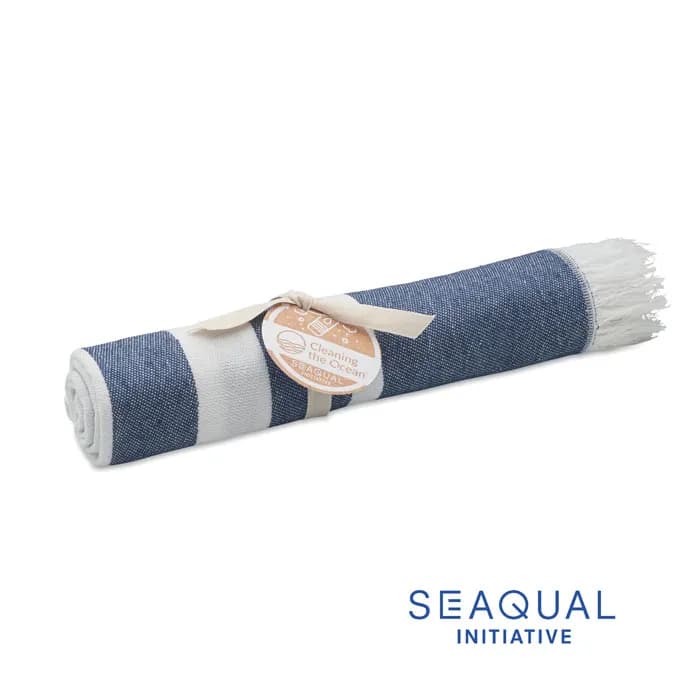 SEAQUAL® Hamamtuch 100x170 - WAVE - Blau