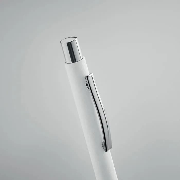 Druckkugelschreiber recycelt - OLYMPIA - Weiß