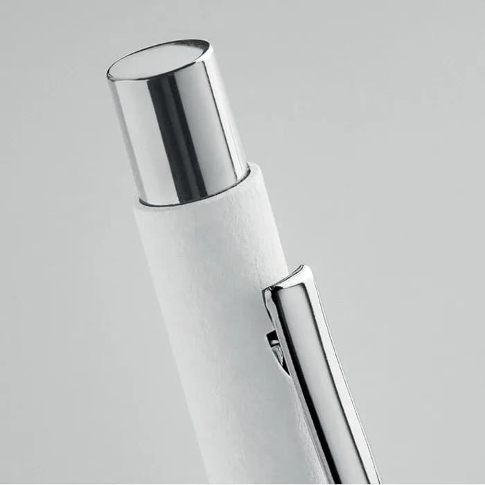 Druckkugelschreiber recycelt - OLYMPIA - Weiß