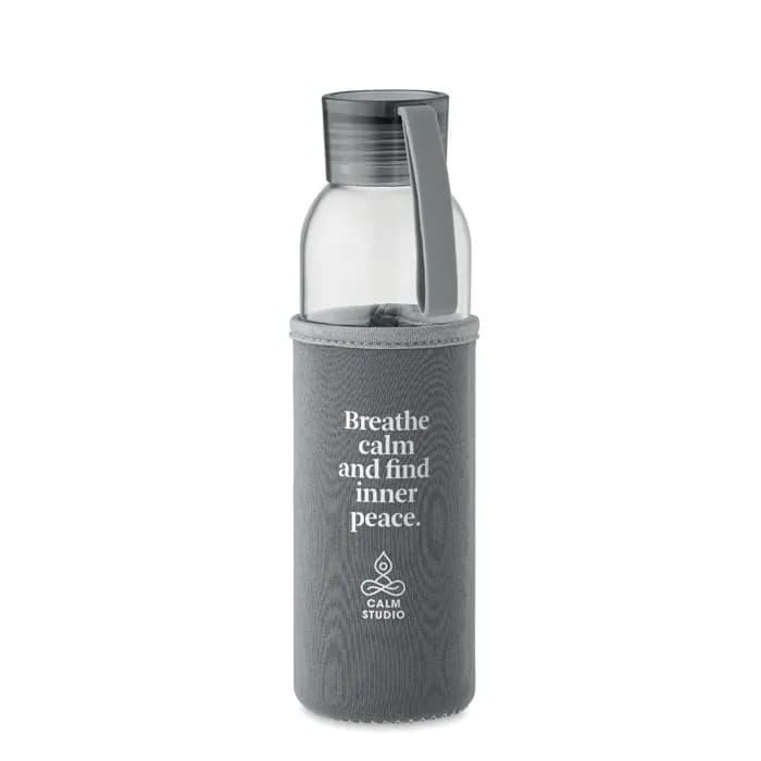 Flasche recyceltes Glas 500 ml - EBOR - Steingrau